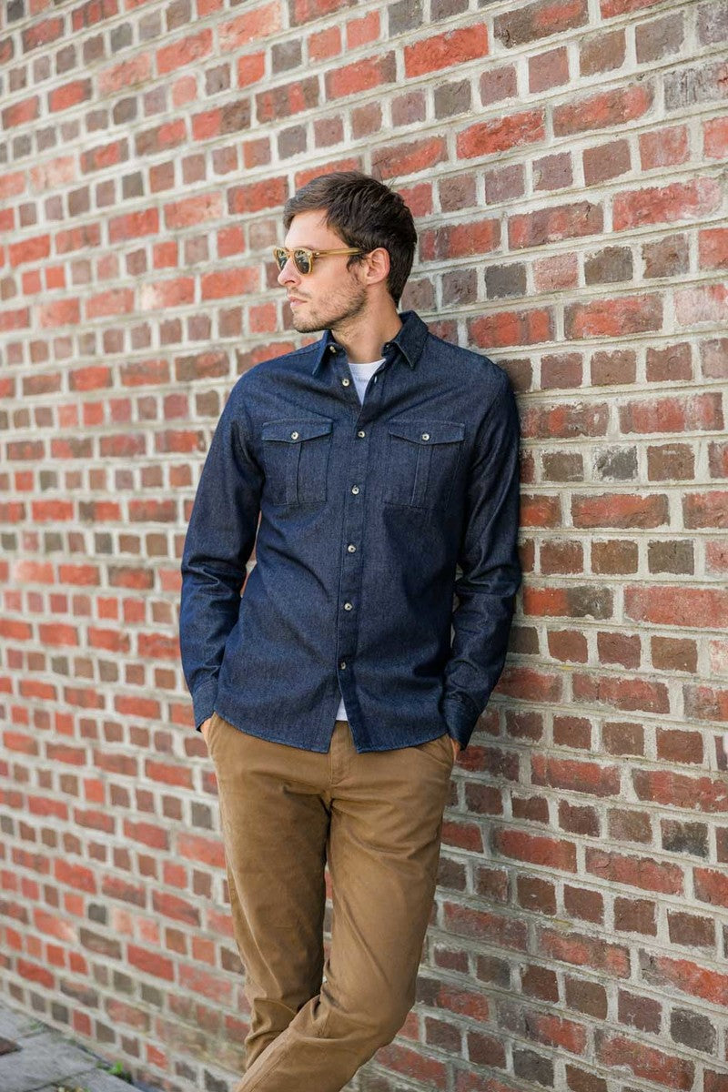 Chemise Denim 2 poches coton bio