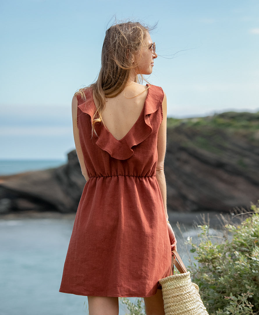 Robe Mathilde - sépia