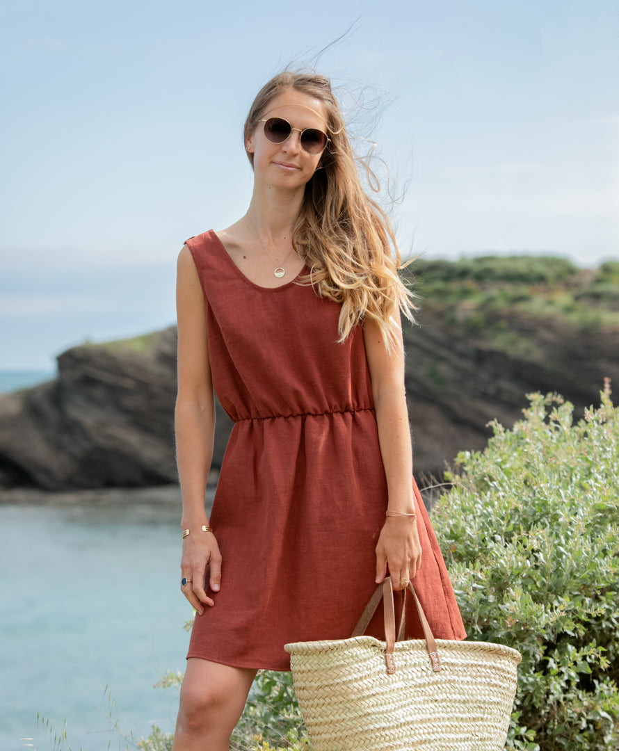 Robe Mathilde - sépia