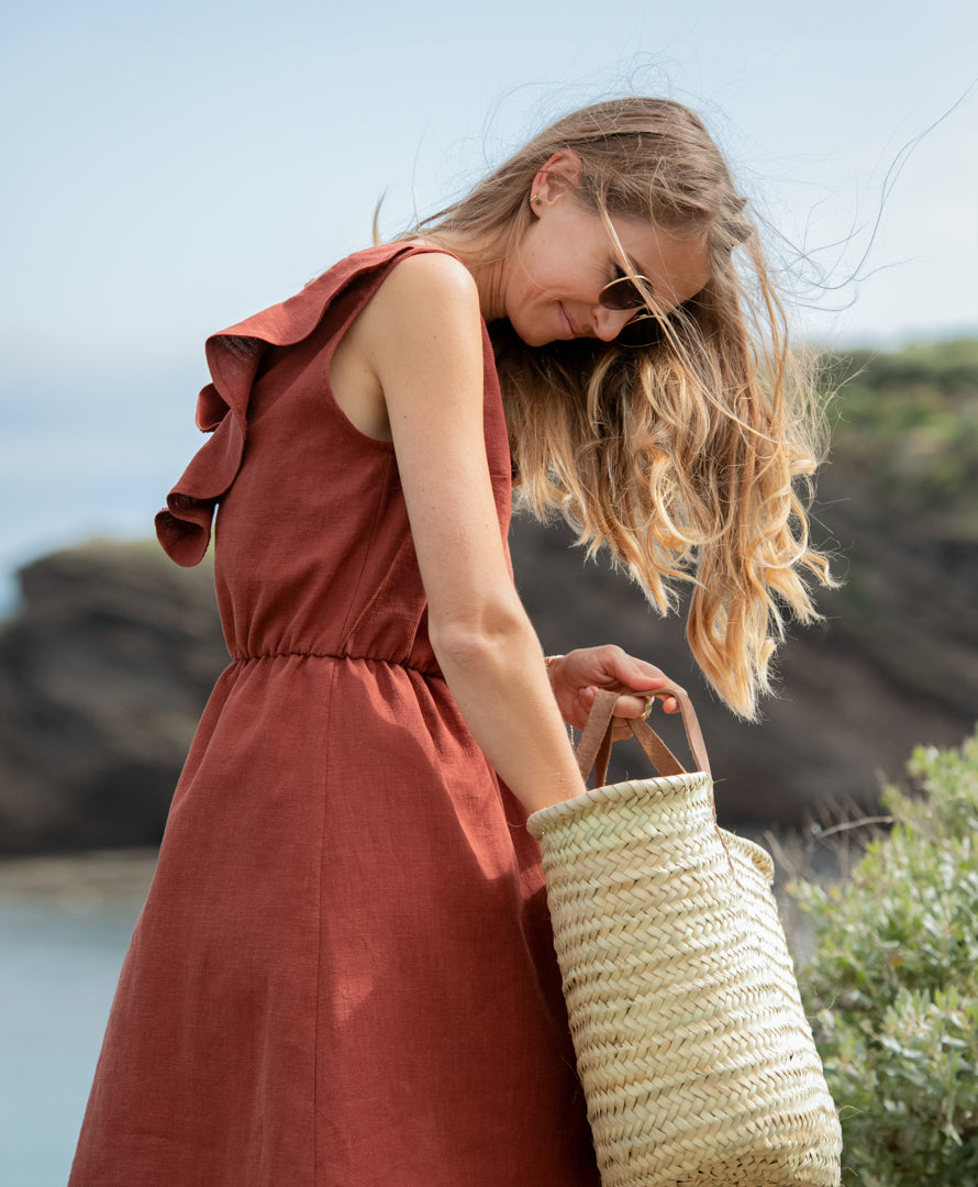 Robe Mathilde - sépia