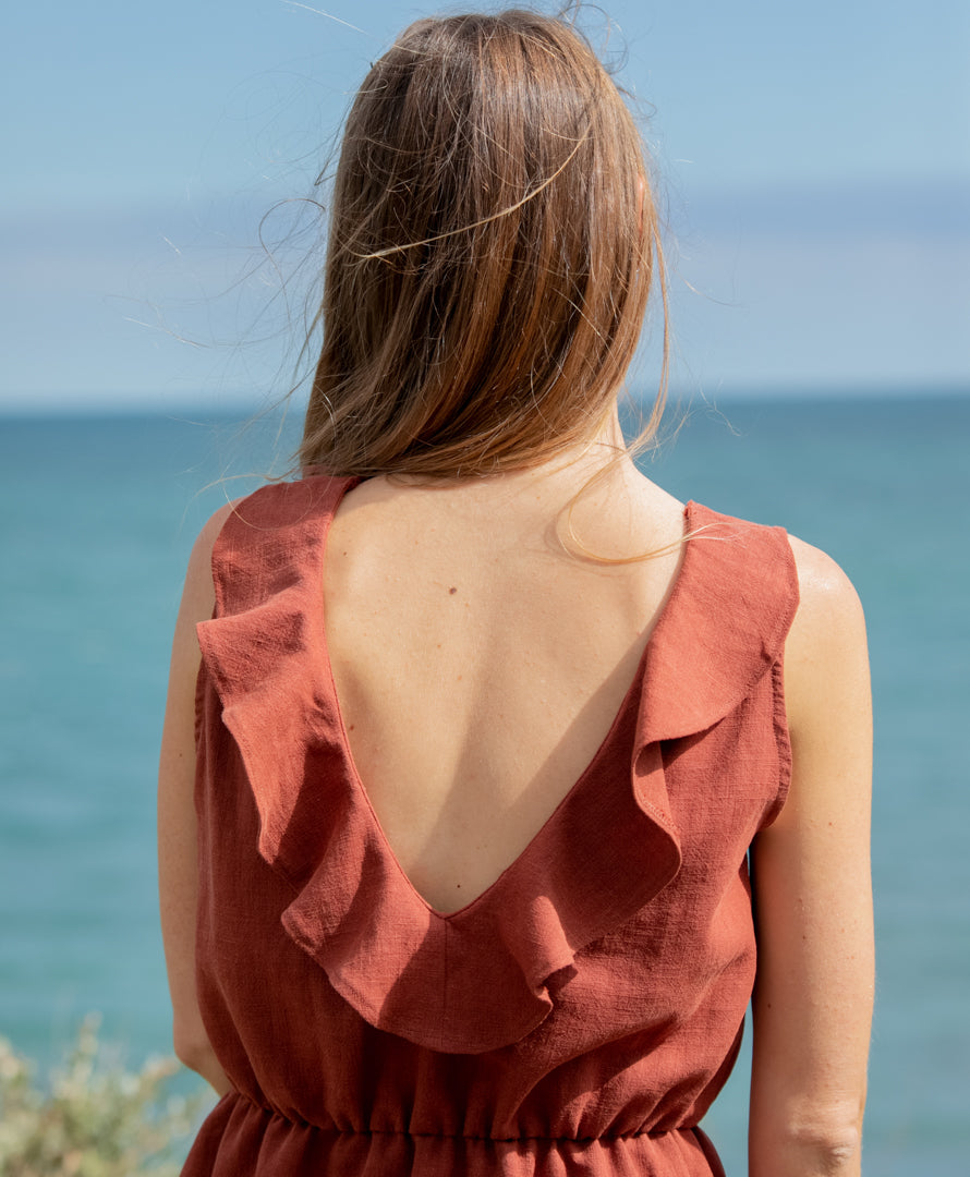 Robe Mathilde - sépia