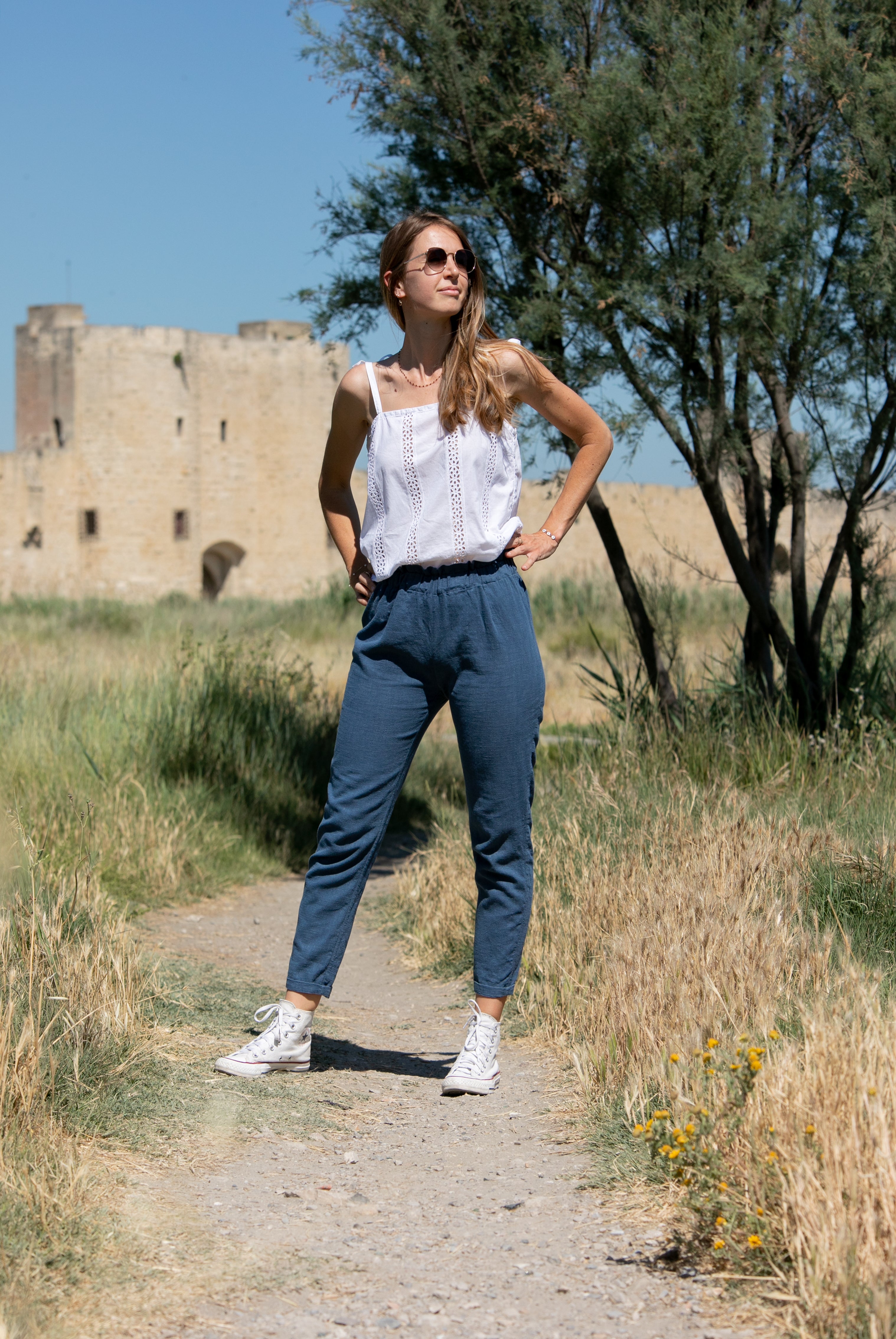 Pantalon Hellébore - Bleu