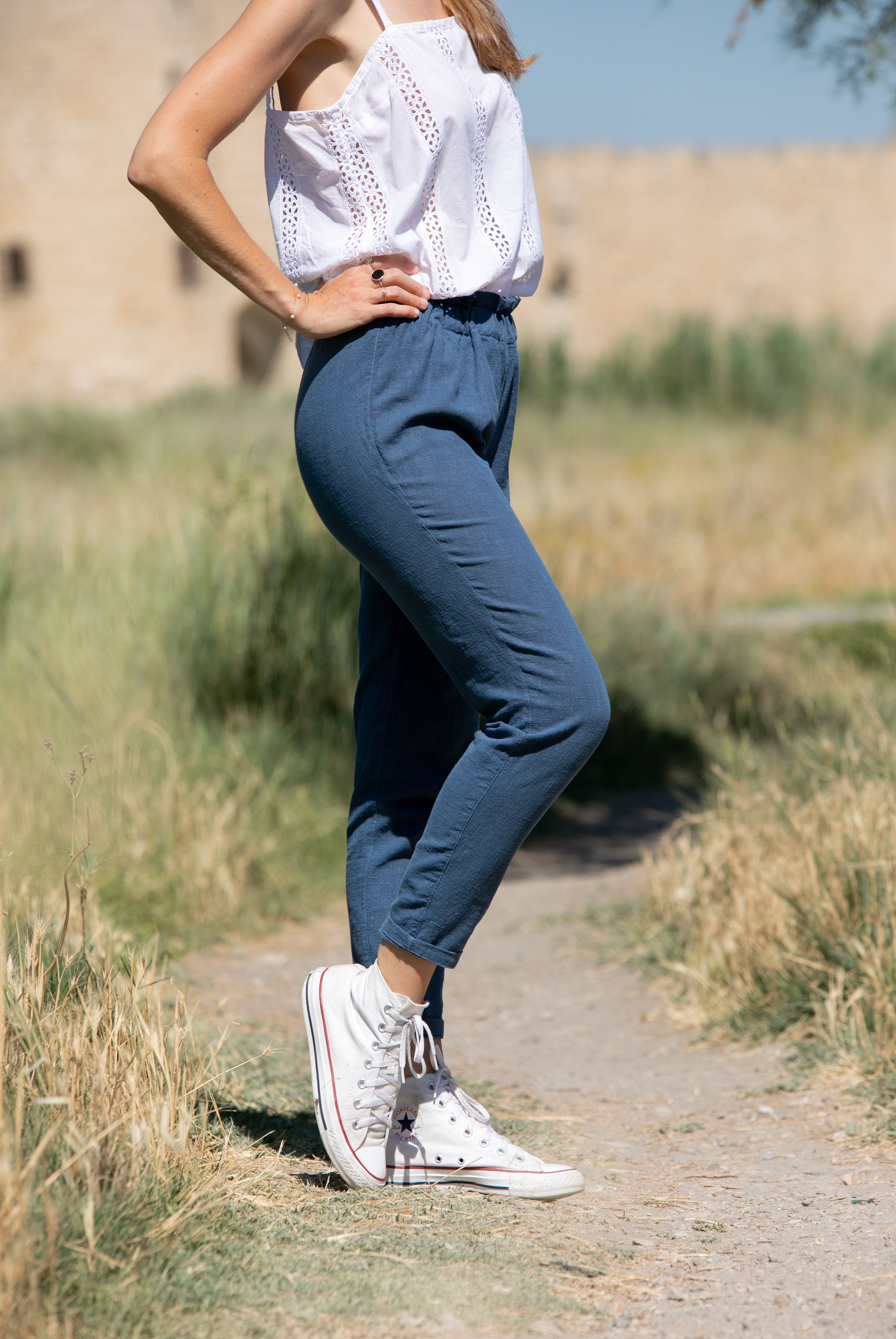 Pantalon Hellébore - Bleu