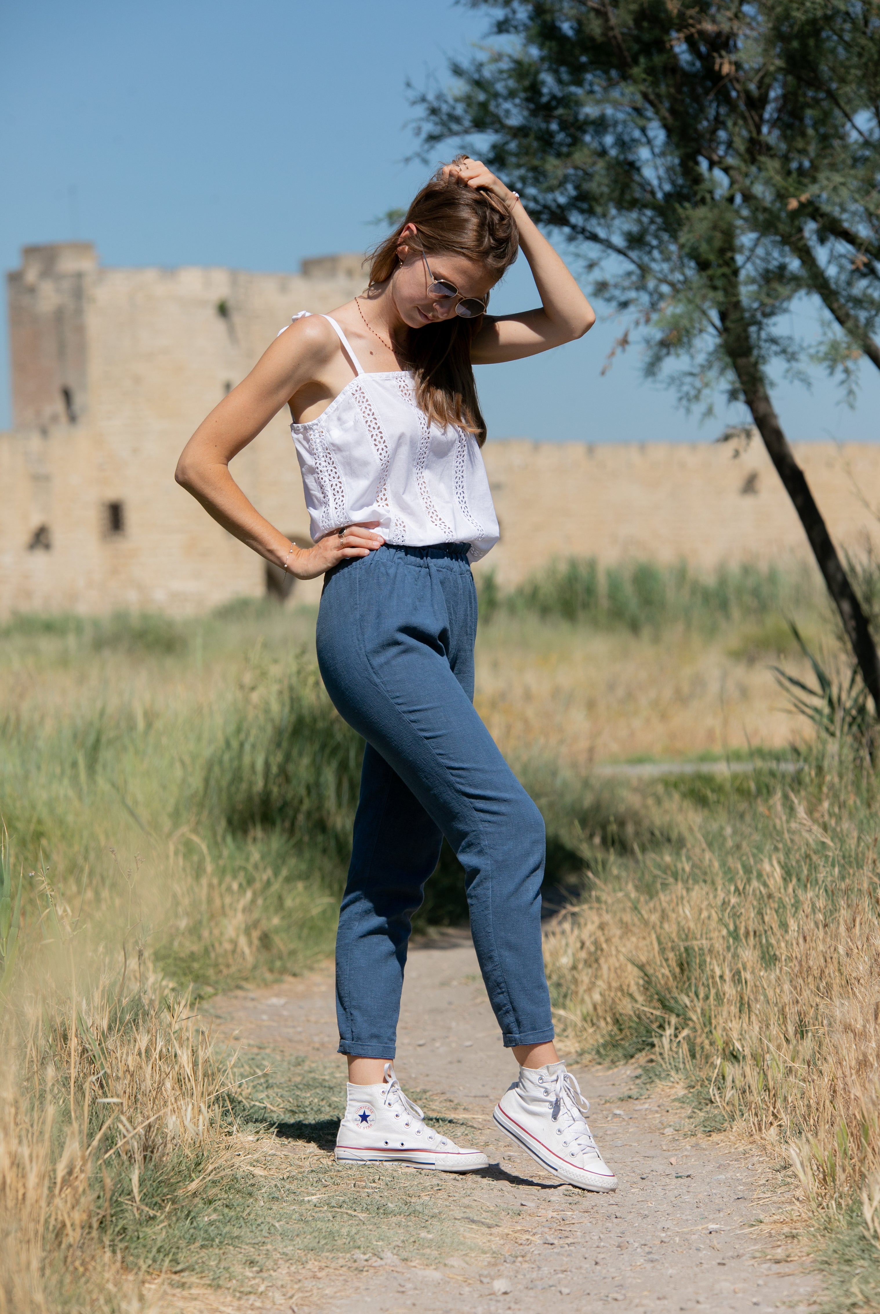 Pantalon Hellébore - Bleu