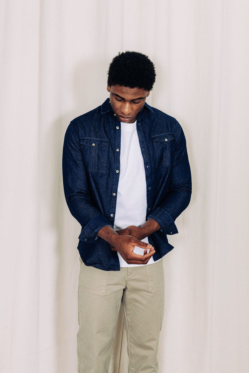 Chemise Denim 2 poches coton bio