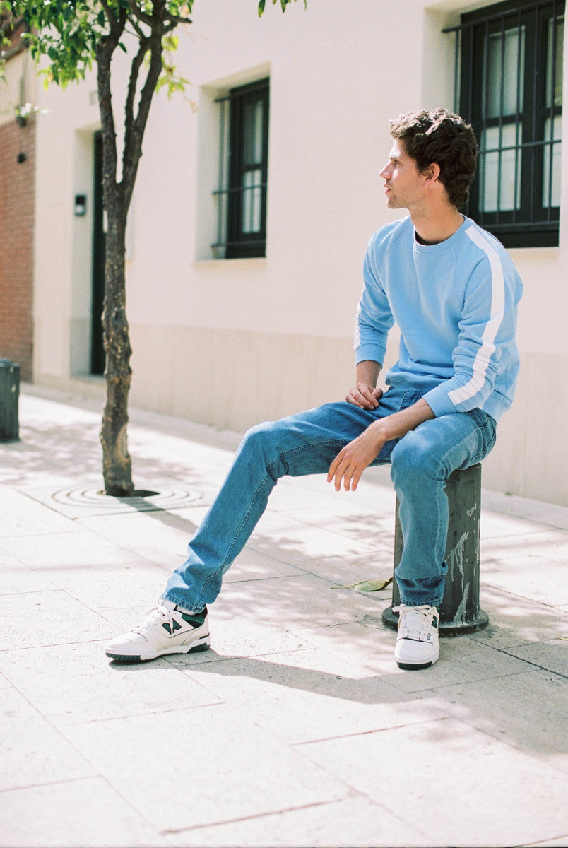 Jean Matthew délavé en coton biologique