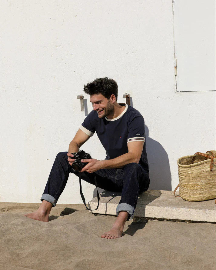 T-shirt Coton bio Constant - Bleu Marine