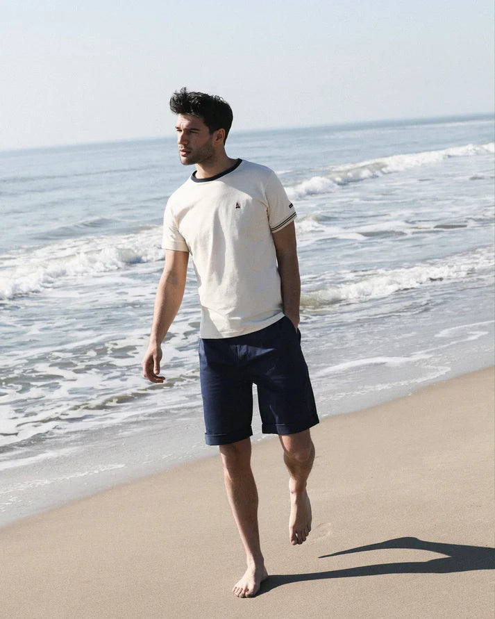 T-shirt Coton bio Constant - Écume