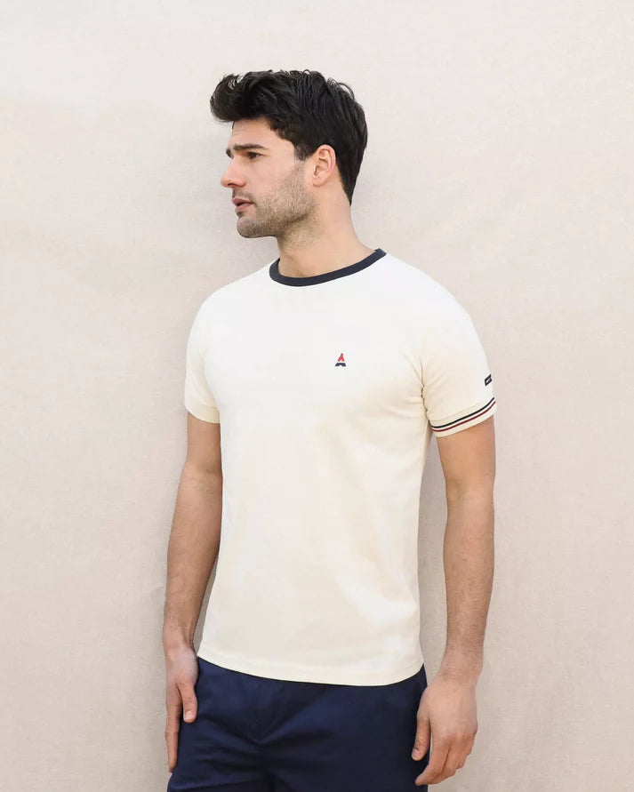 T-shirt Coton bio Constant - Écume