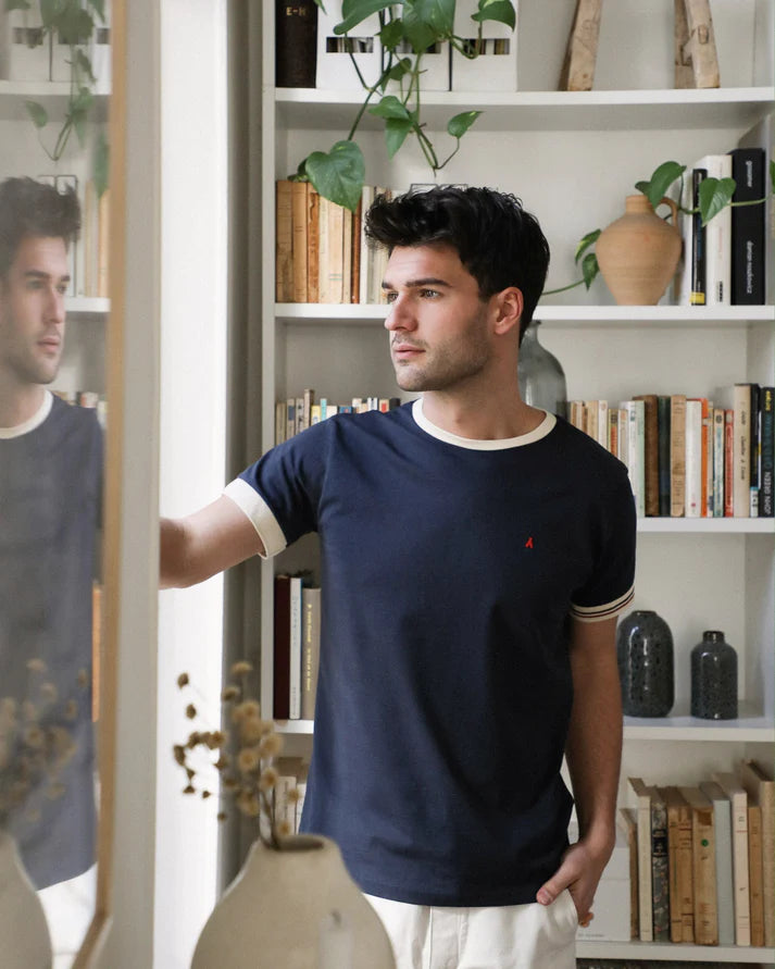 T-shirt Coton bio Constant - Bleu Marine