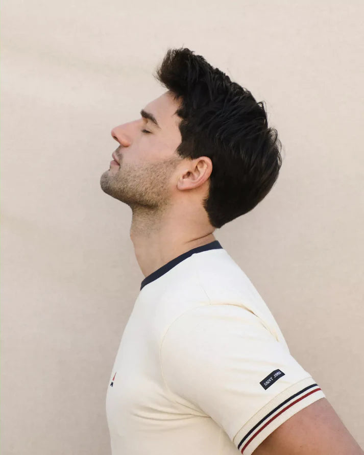 T-shirt Coton bio Constant - Écume